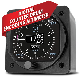 Digital Counter Drum Encoding Altimeter