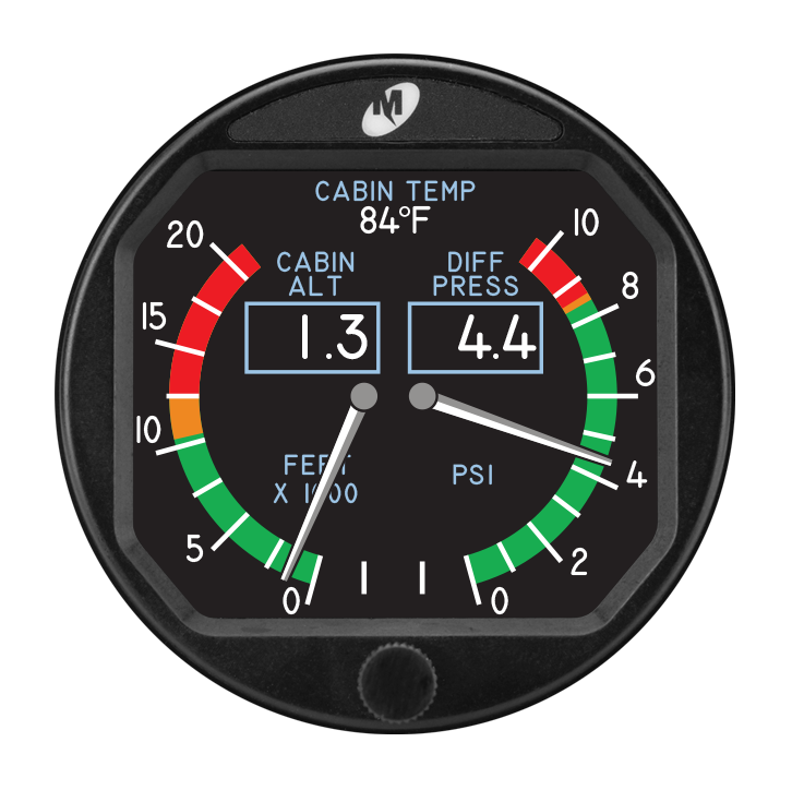 Example Custom Cabin Pressure Gauge A