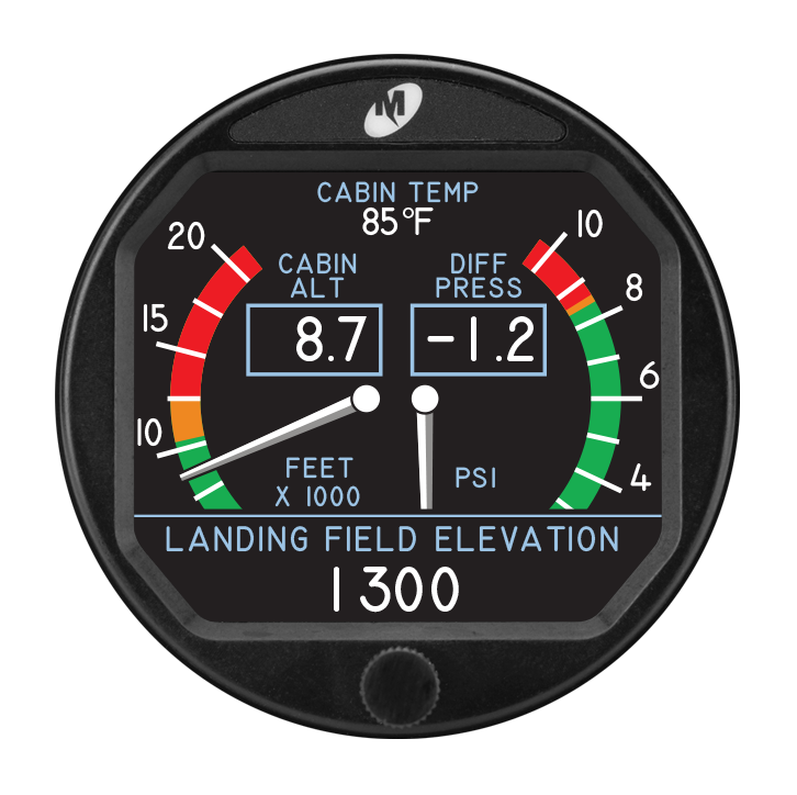 Example Custom Cabin Pressure Gauge B